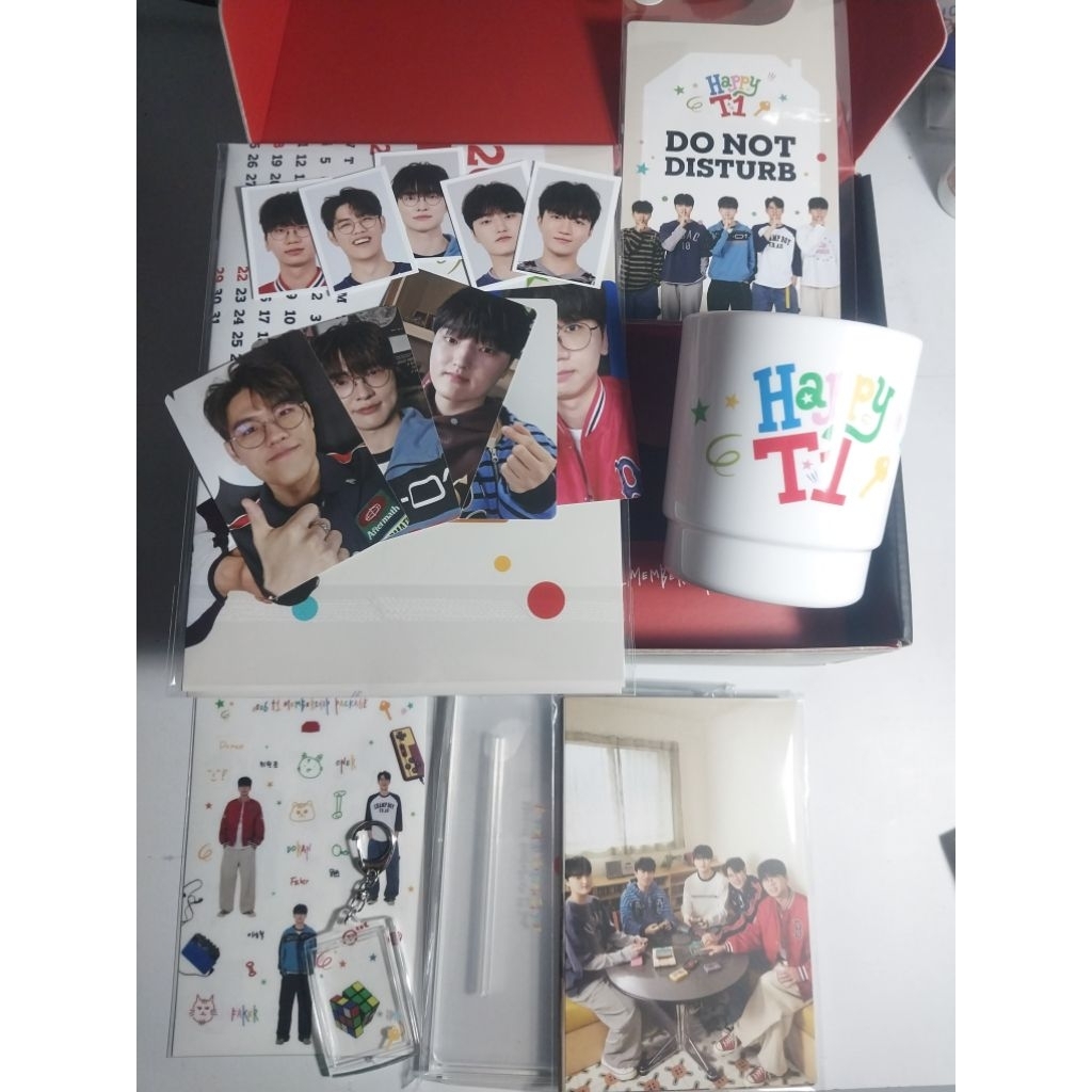 (ของแท้) ชุดแพ็คเกจและโฟโต้การ์ดแยก Happy T1 2026 Oner Keria Peyz Doran Faker