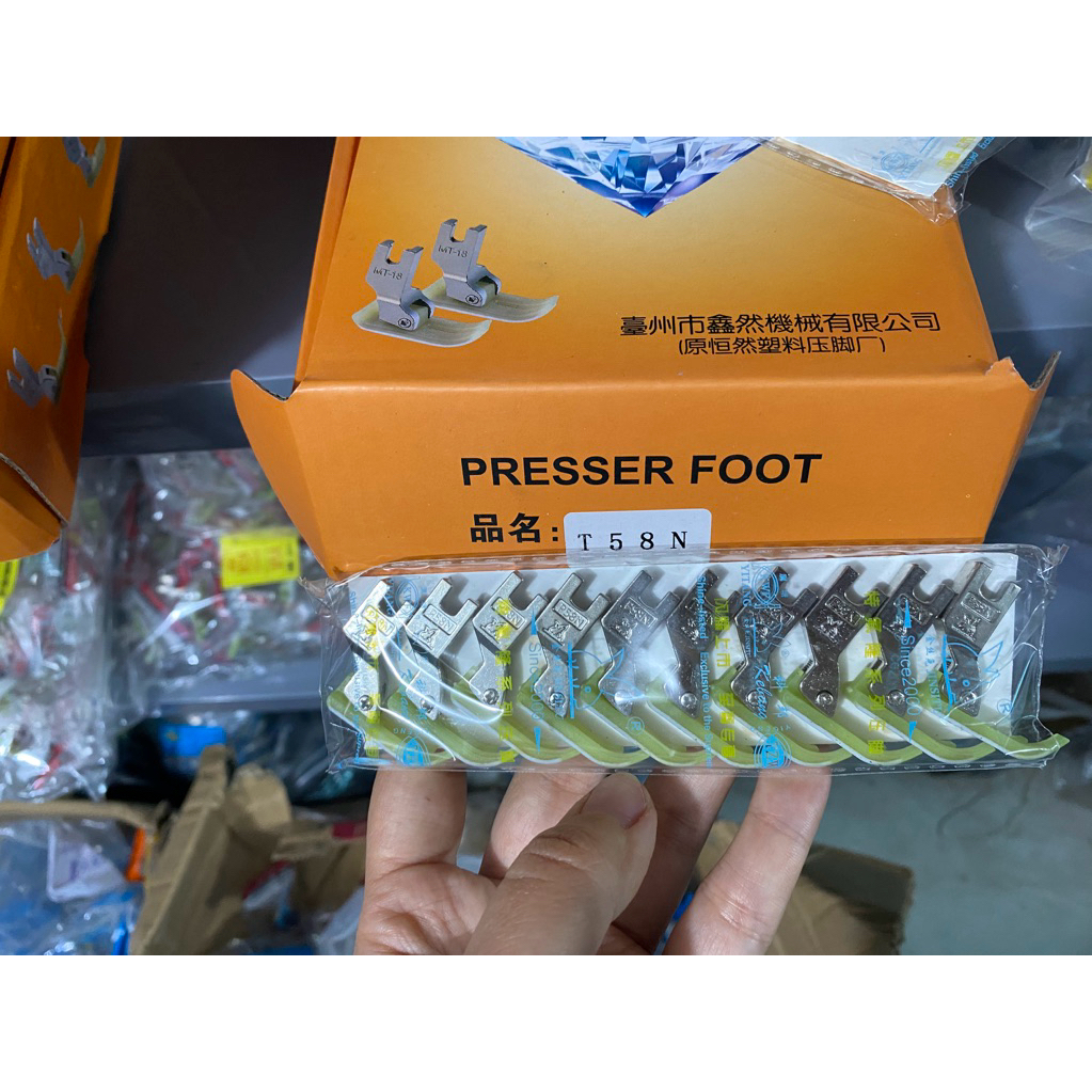 ตีนผีพลาสติก T58N, p58N (ถุง 10 ชิ้น) - อุตสาหกรรมเสื้อผ้า