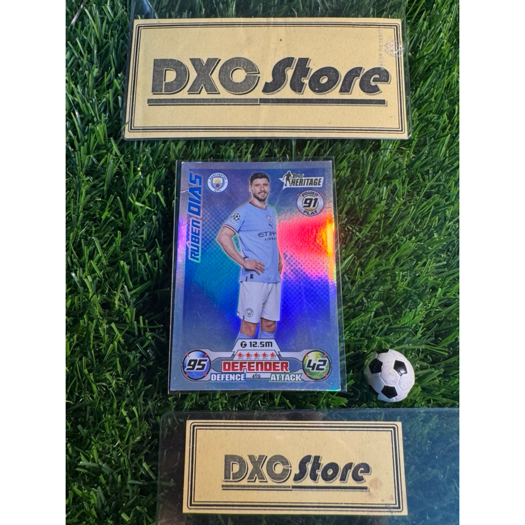 [ ของแท้ ] - HERITAGE - MAN OF THE MATCH - TOPPS MATCH ATTAX 2023 - RUBEN DIAS (MANCHESTER CITY) (LI