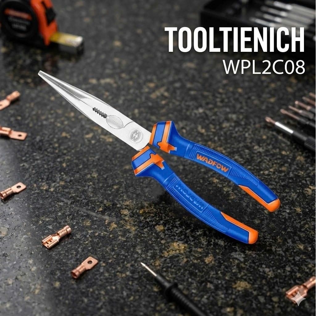 (P64) คีมปากแหลม 8" Wadfow WPL2C08