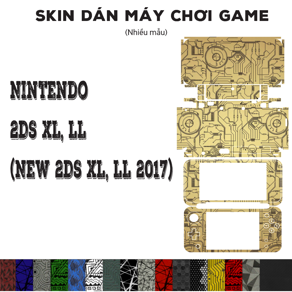 สติ๊กเกอร์ผิวสําหรับ Nintendo 2DS XL, LL (New 2DS XL, LL 2017) (หลายรุ่น) | สติกเกอร์ฟิล์ม 3ม สําหรั
