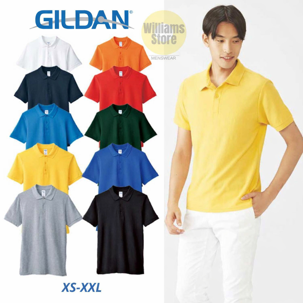 เสื้อยืดโปโล Gildan Premium Cotton