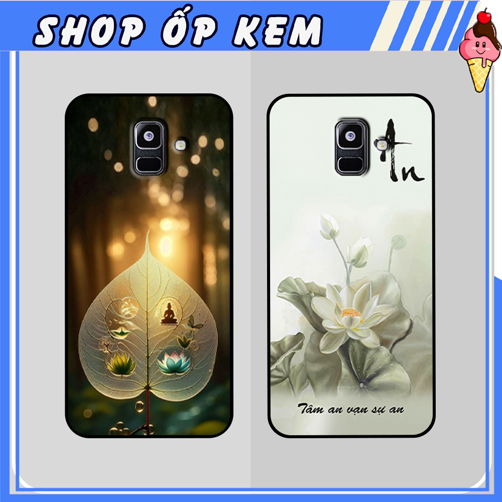 เคส SAMSUNG A6 2018 / A6 PLUS พร้อมดอกบัว ทรงใบโพธิ์ สันติภาพใจ