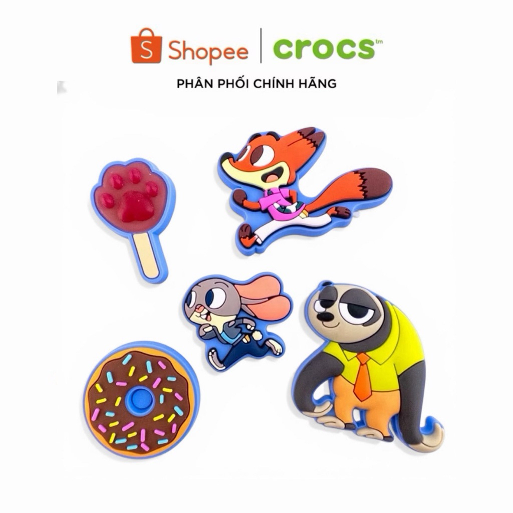 [ ของแท้ ] JIBBITZ COOTOPIA 2 CHARM ACCESSORIES SET