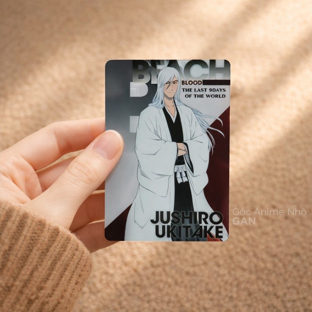 การ์ดตัวละคร Jushiro Ukitake Bleach - อย่างเป็นทางการ