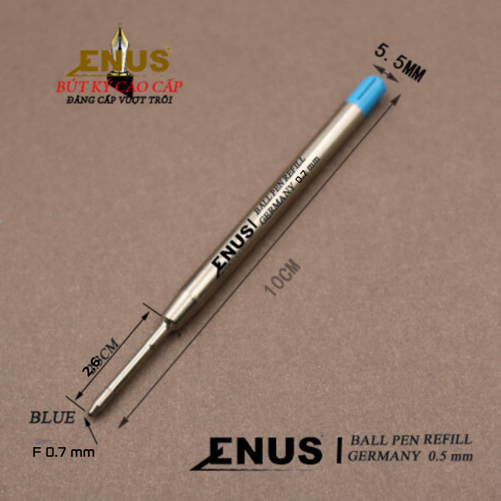 ไส้ปากกาลูกลื่นหมุนได้คุณภาพสูง ปลายปากกาปากกาลูกลื่น 0.7 มม. Enus VB01