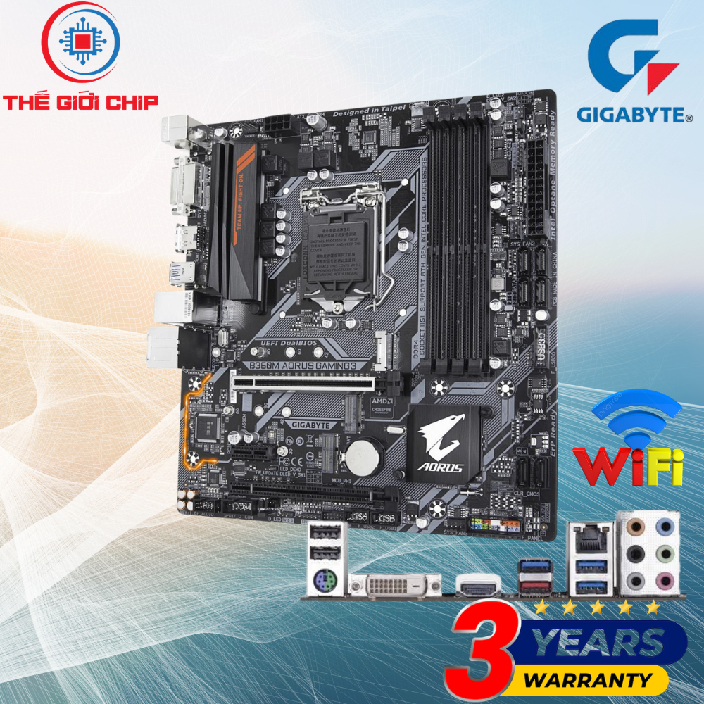 INTEL เมนบอร์ด Gigabyte B360 AORUS GAMING 3 เหมือนใหม่ 36 เดือนซัพพลายเออร์