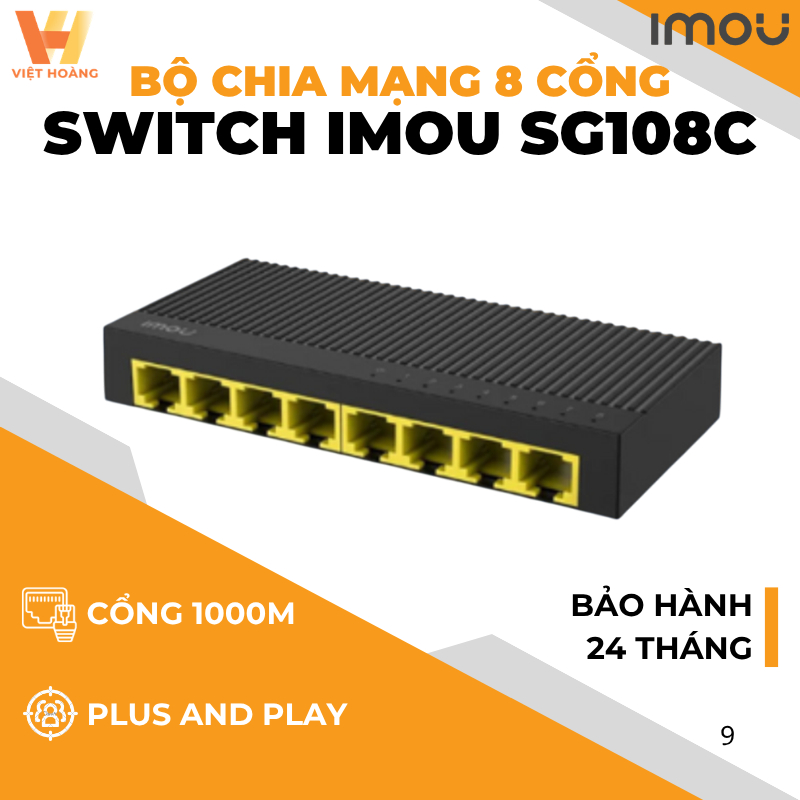 [ราคาที่ดีที่สุด] IMOU Network Switch SG105C / SG108C / SF105C / SF108C Switch 5-8 พอร์ต Gigabit 100