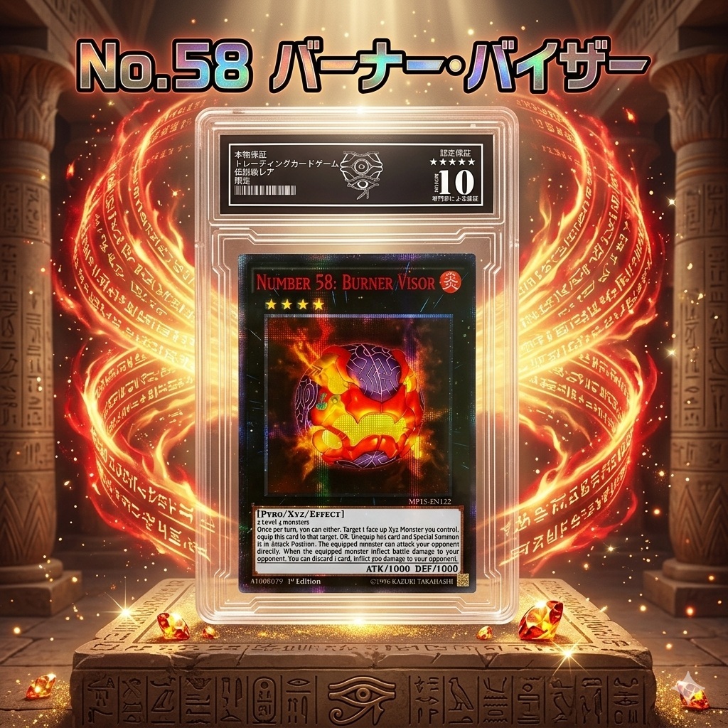 Graded Card Cases ภาษาอังกฤษหมายเลข 58 Burner Visor Yu-Gi-Oh ZEXAL TCG 10 Gem Mint d7 S2 10 PSA