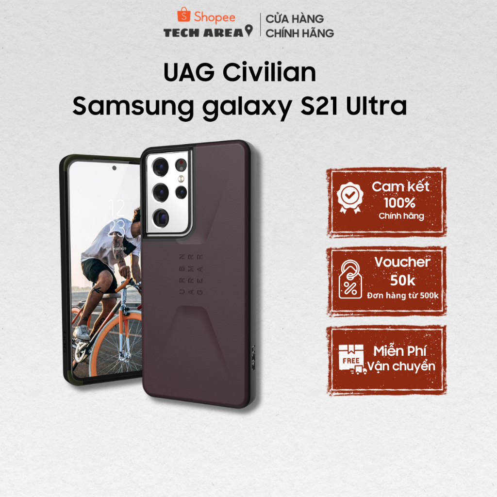 [GENUINE KING] UAG Civilian Samsung Galaxy S21 Ultra Case
