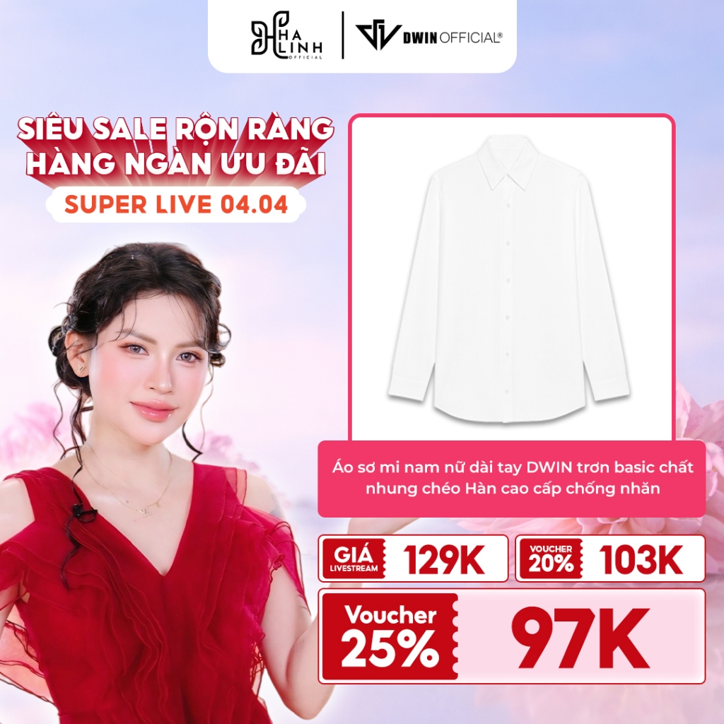 [VHL - DWIN] เสื้อเชิ้ตแขนยาวผู้ชายและผู้หญิง DWIN พื้นฐานธรรมดา กํามะหยี่สิ่งทอลายทแยงเกาหลีต่อต้าน