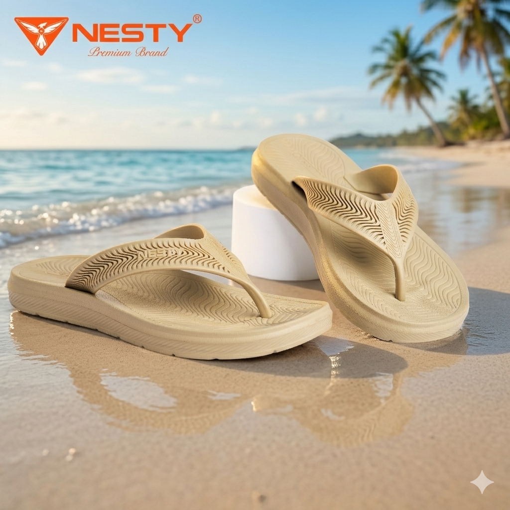 NESTY GENUINE BASIC FLIP-TOE SLIPPERS CODE NE66