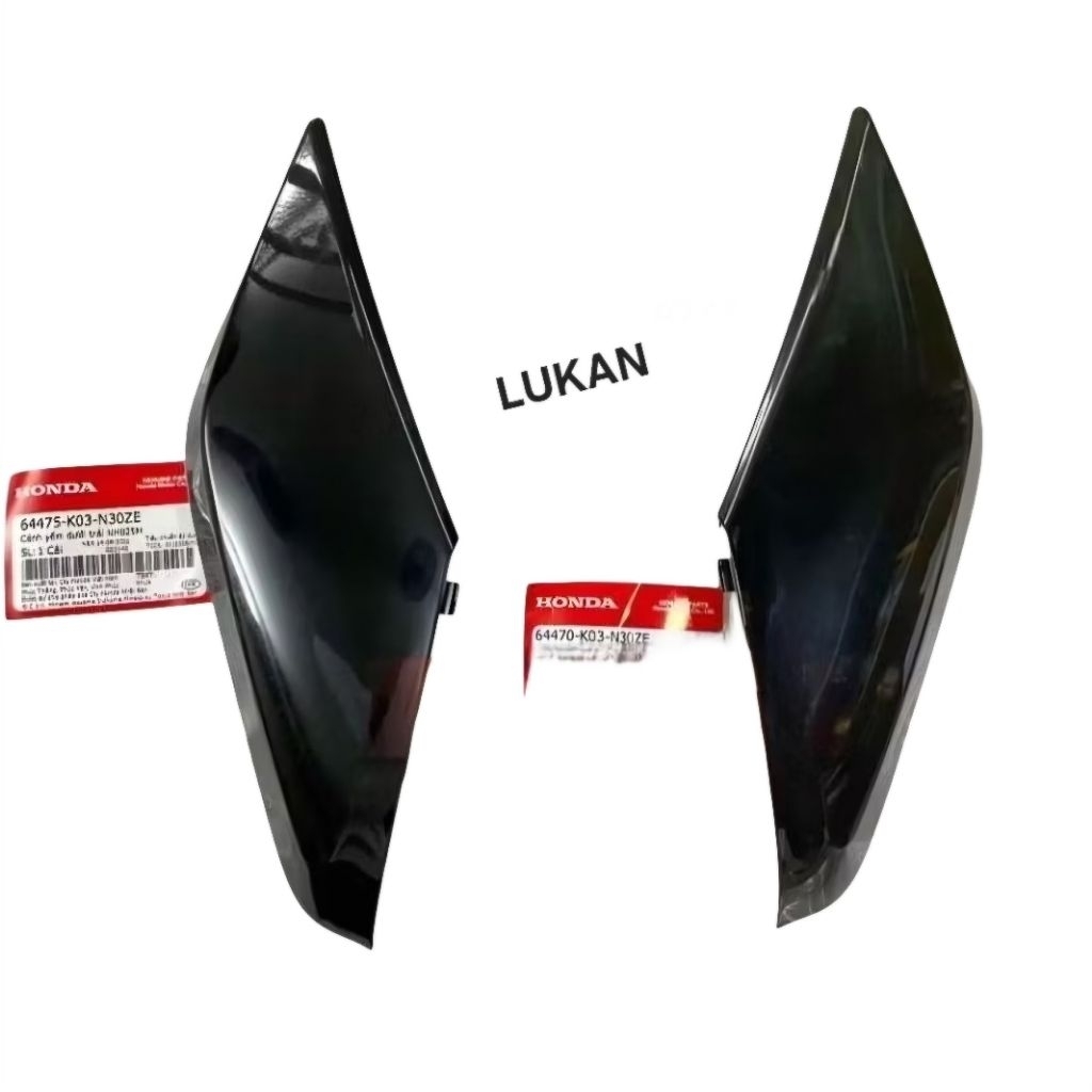 คู่พลาสติก แฟริ่งขาเล็ก คลื่น อาร์เอสเอ็กซ์ 2014-2022... สีดํา 64475-K03-N30ZE, 64470-K03-N30ZE