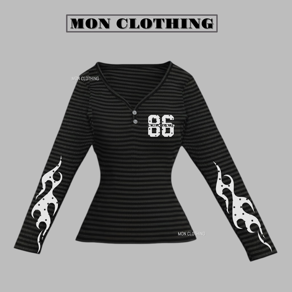 LONGTEE PLAID STYLE Y2K / Y2K STYLE PLAID LONG SLEEVES - BY MON CLOTHING