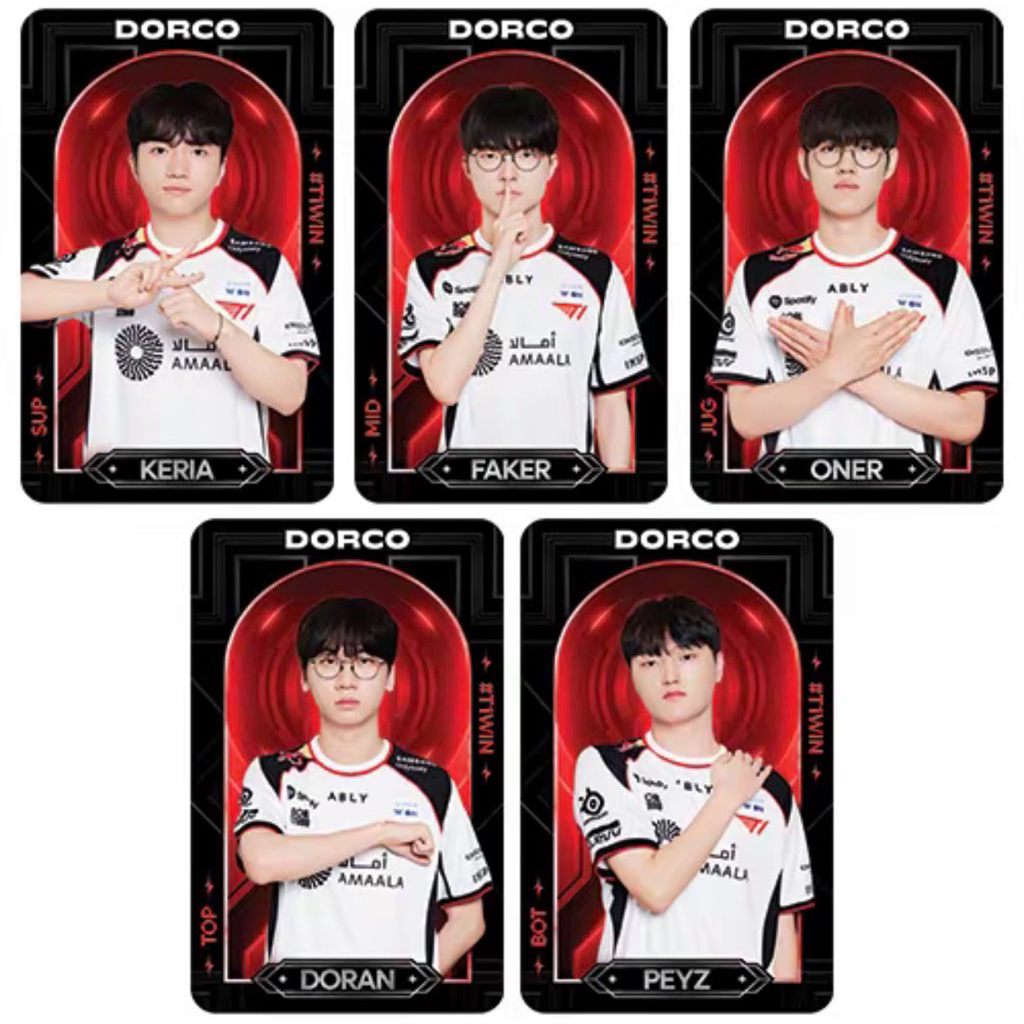 SKT T1 Gold Player Corner Card Limited Edition