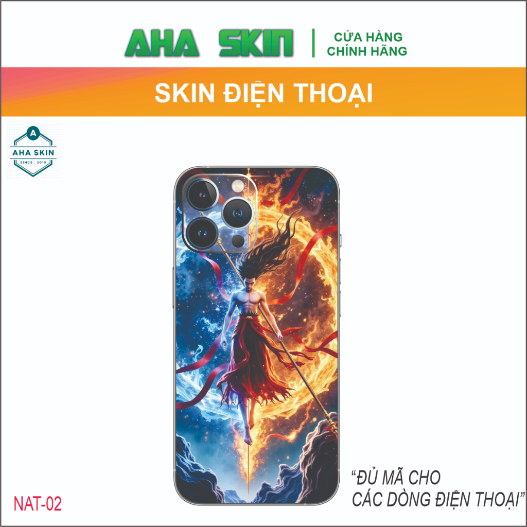 NATRA โทรศัพท์พิมพ์ลาย Skin สําหรับ ip7plus/Xsmax/11/12/13/14/15promax (รุ่นอื่นๆ) (NAT-02)