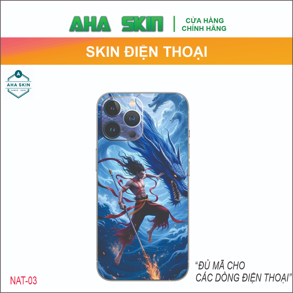 NATRA โทรศัพท์พิมพ์ลาย Skin สําหรับ ip7plus/Xsmax/11/12/13/14/15promax (รุ่นอื่นๆ) (NAT-03)