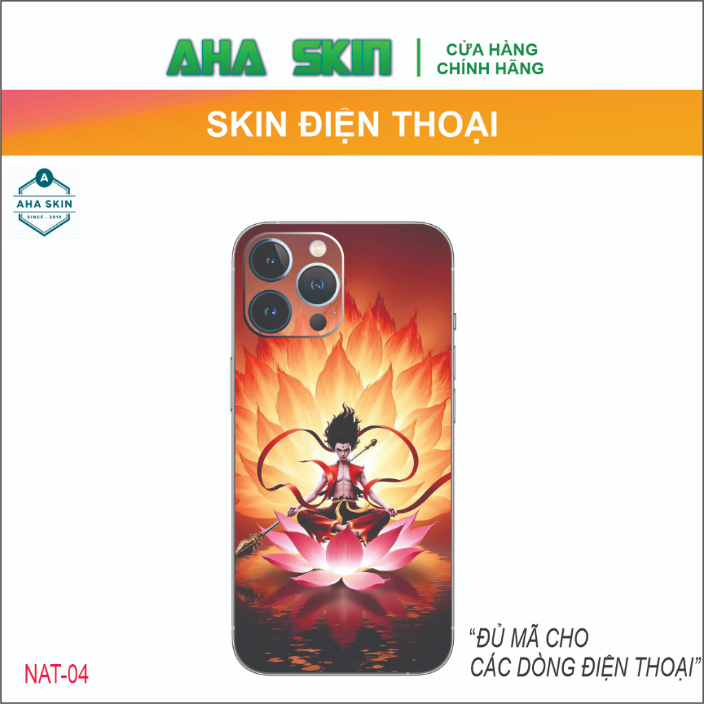 NATRA โทรศัพท์พิมพ์ลาย Skin สําหรับ ip7plus/Xsmax/11/12/13/14/15promax (รุ่นอื่นๆ) (NAT-04)