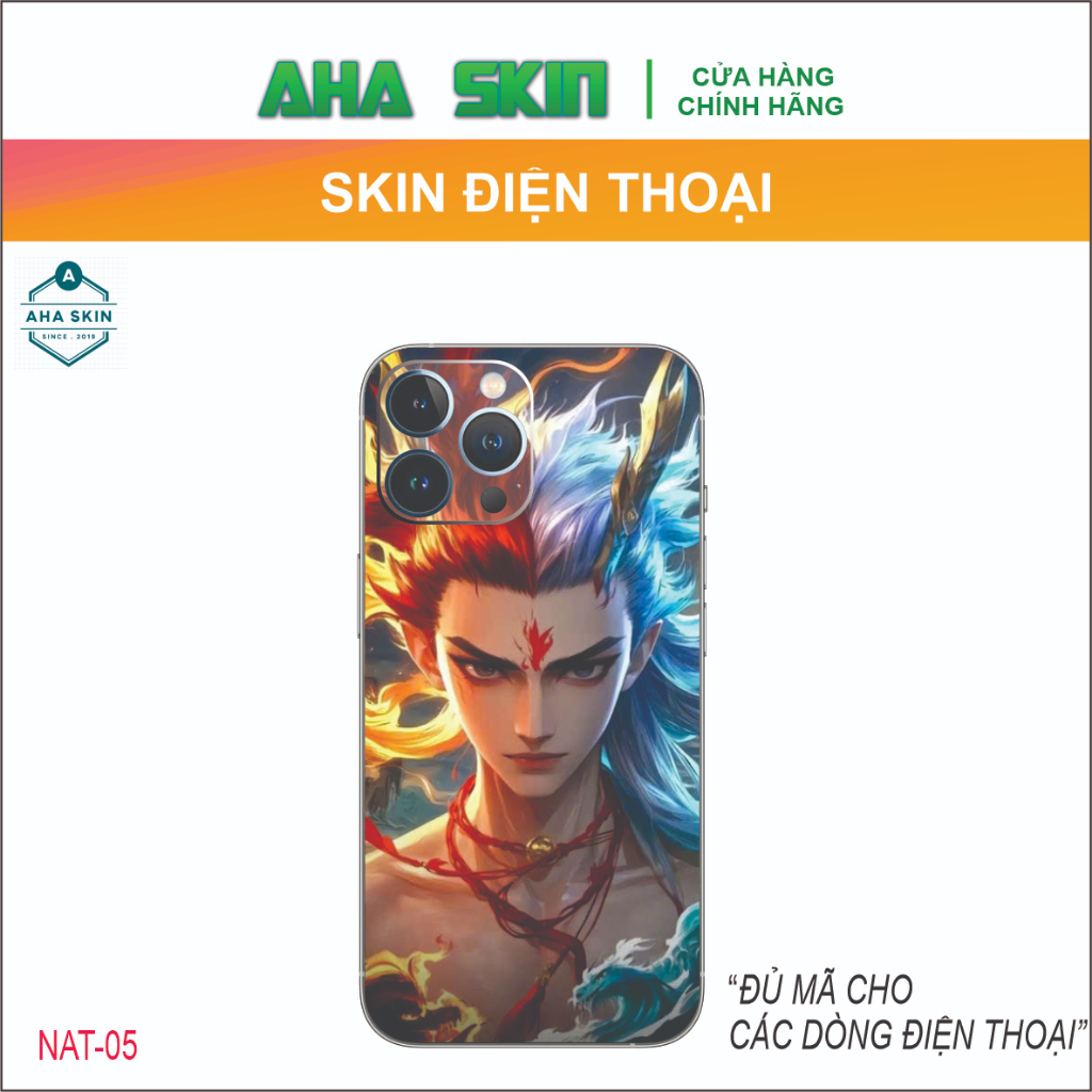 NATRA โทรศัพท์พิมพ์ลาย Skin สําหรับ ip7plus/Xsmax/11/12/13/14/15promax (รุ่นอื่นๆ) (NAT-05)