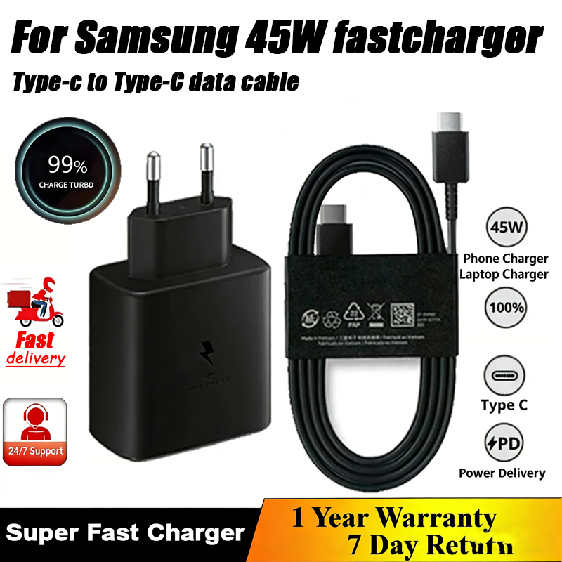 SAMSUNG สําหรับSamsung 45W/25W Super fast charger 5A CCสายเคเบิลข้อมูลสําหรับNote 20 S20 S21 S22 23 