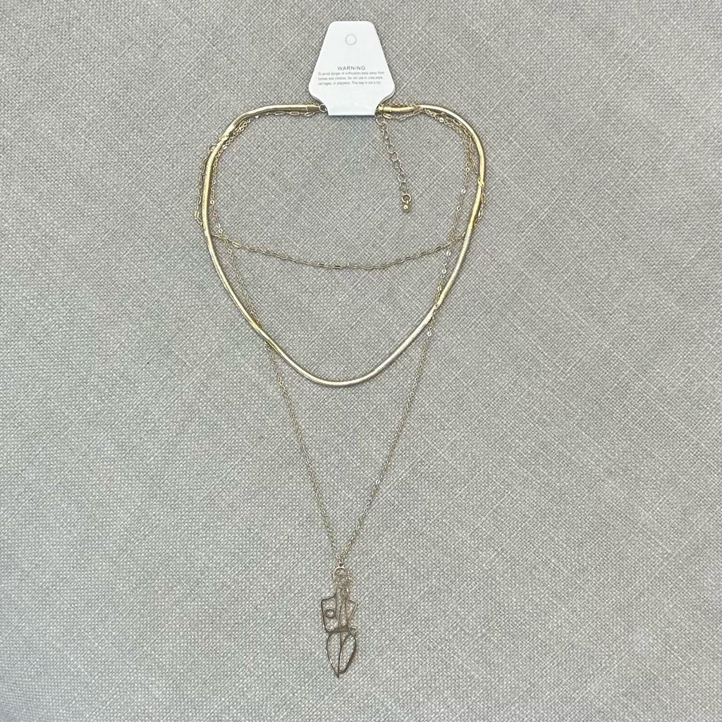 [ITEM IS MORE] 3-LAYER LAYER LAYER NECKLACE (โซ่ยาว 1 อัน)
