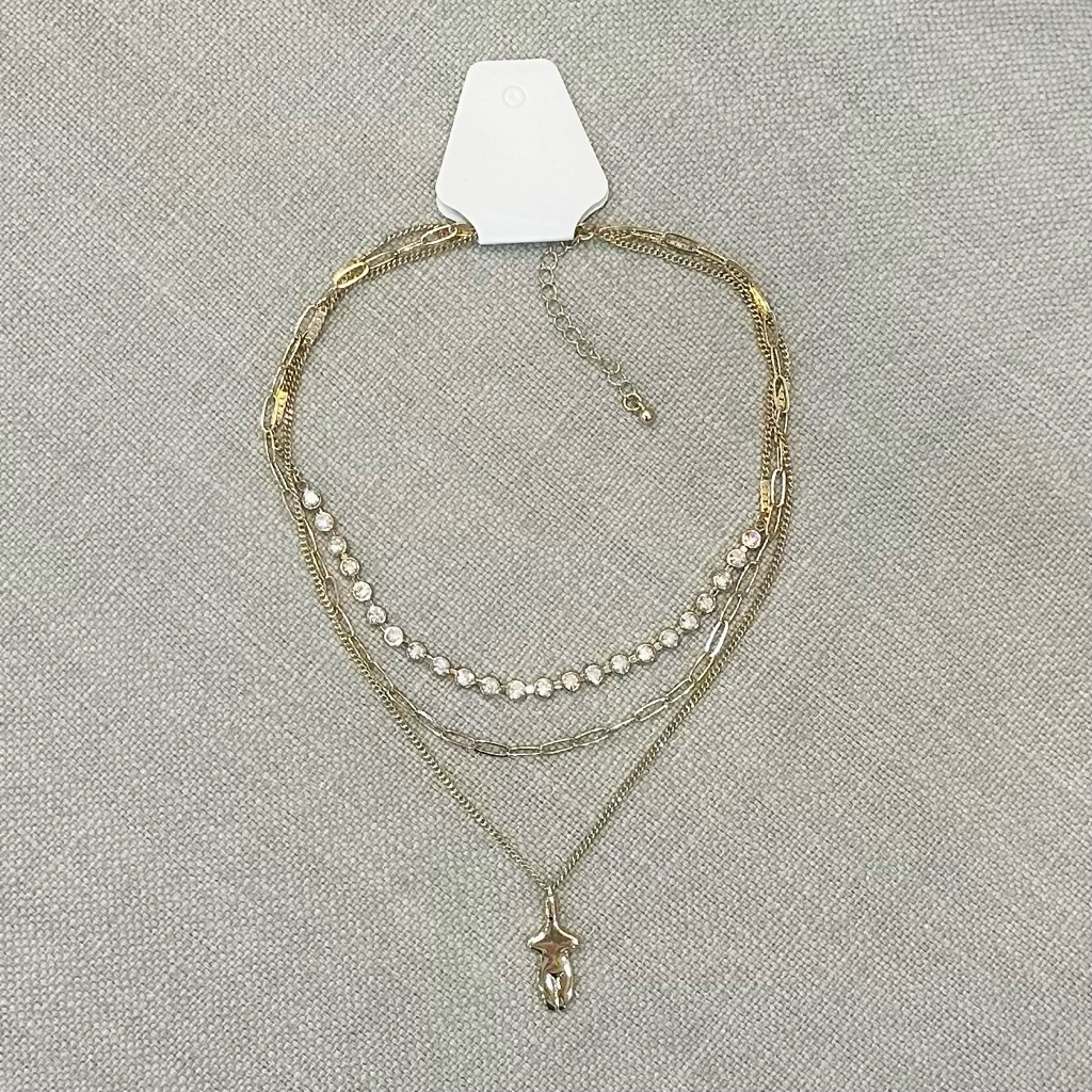 [EXPORTANT] 3-LAYER LAYER LAYER NECKLACE (3 สายสั้น)
