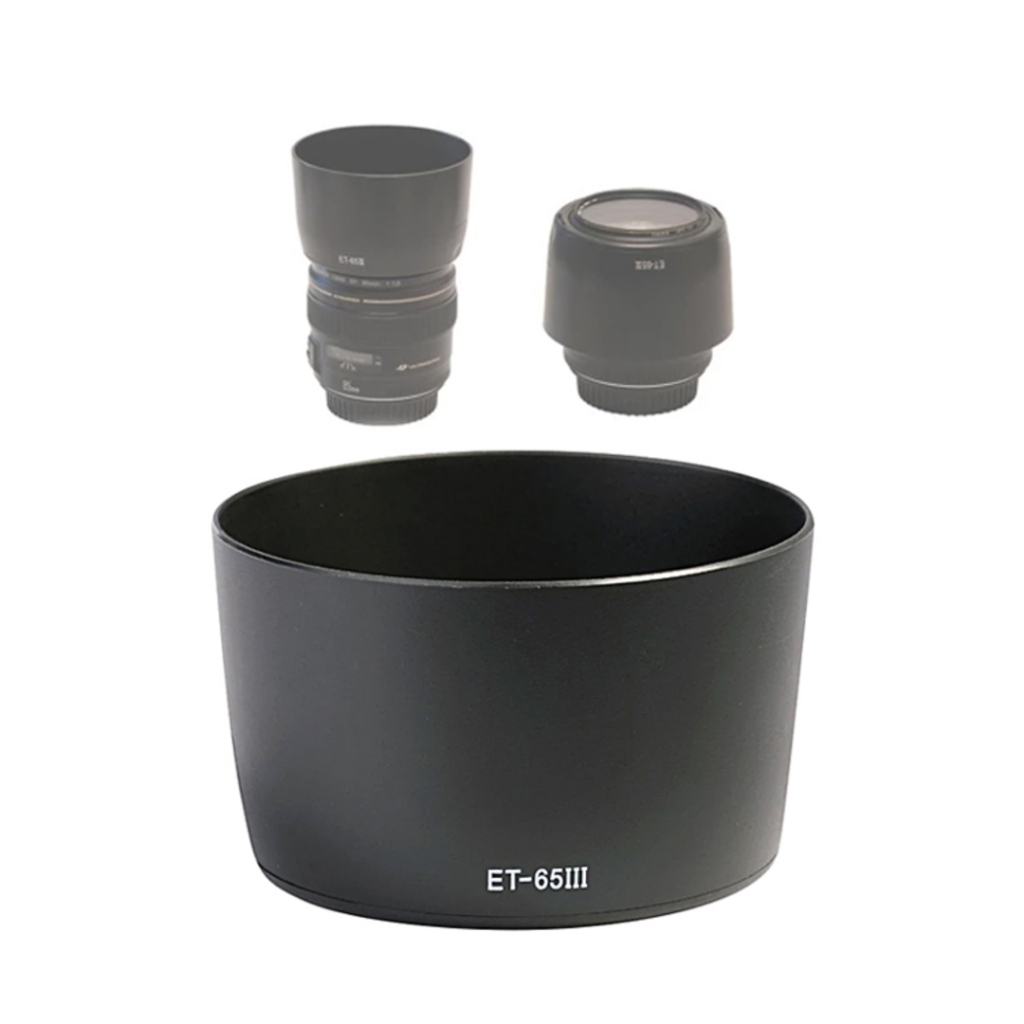เลนส์ฮูด Canon ET-65III – ลําโพงบังแดดสําหรับ Canon EF 70-210mm 100-300mm 85mm 100mm 135mm เลนส์