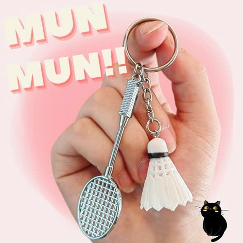 Munstore MK72 พวงกุญแจไม้แบดมินตัน