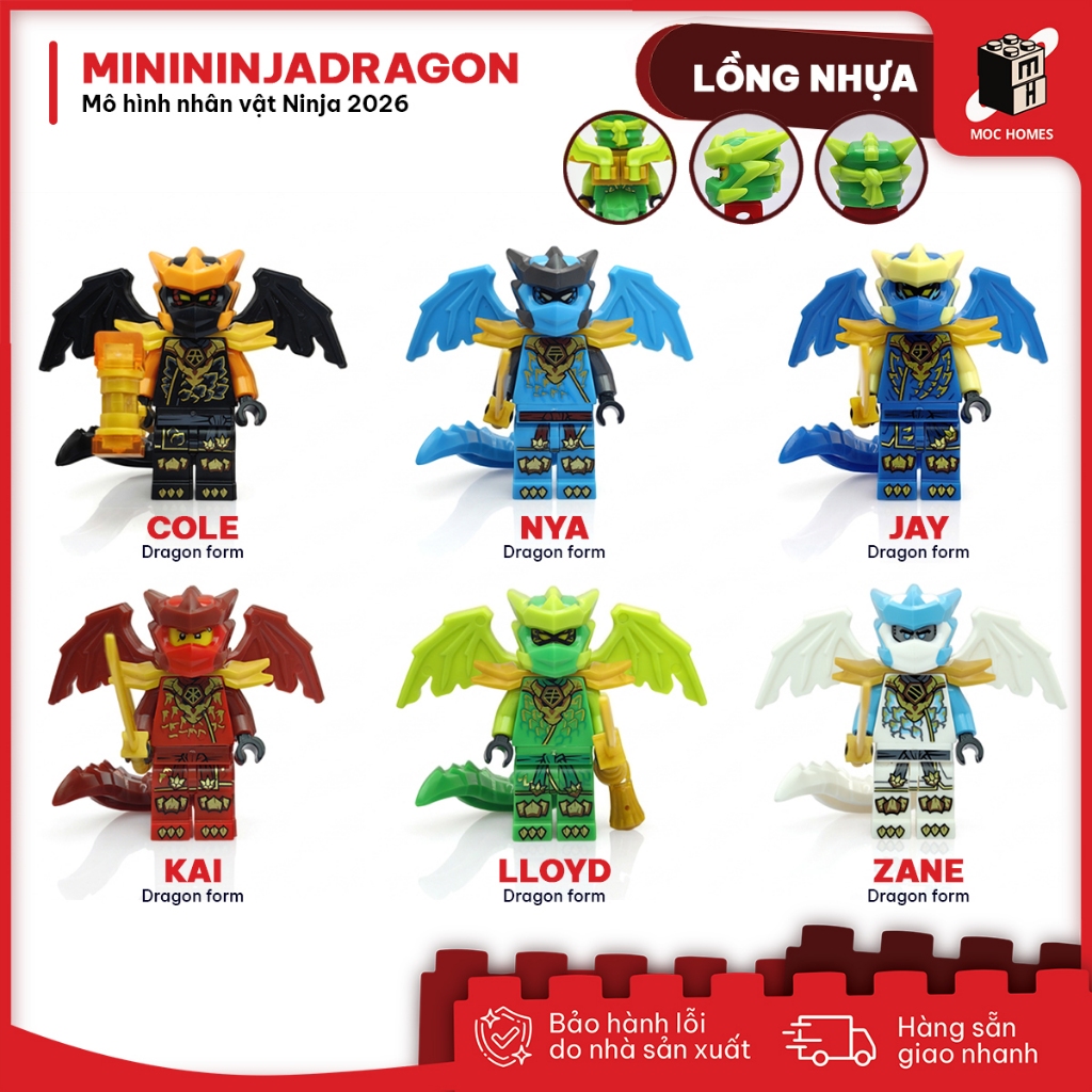 [เวอร์ชั่นสวย] ของเล่นโมเดลตัวละคร Dragon Rising 2026 Ninja