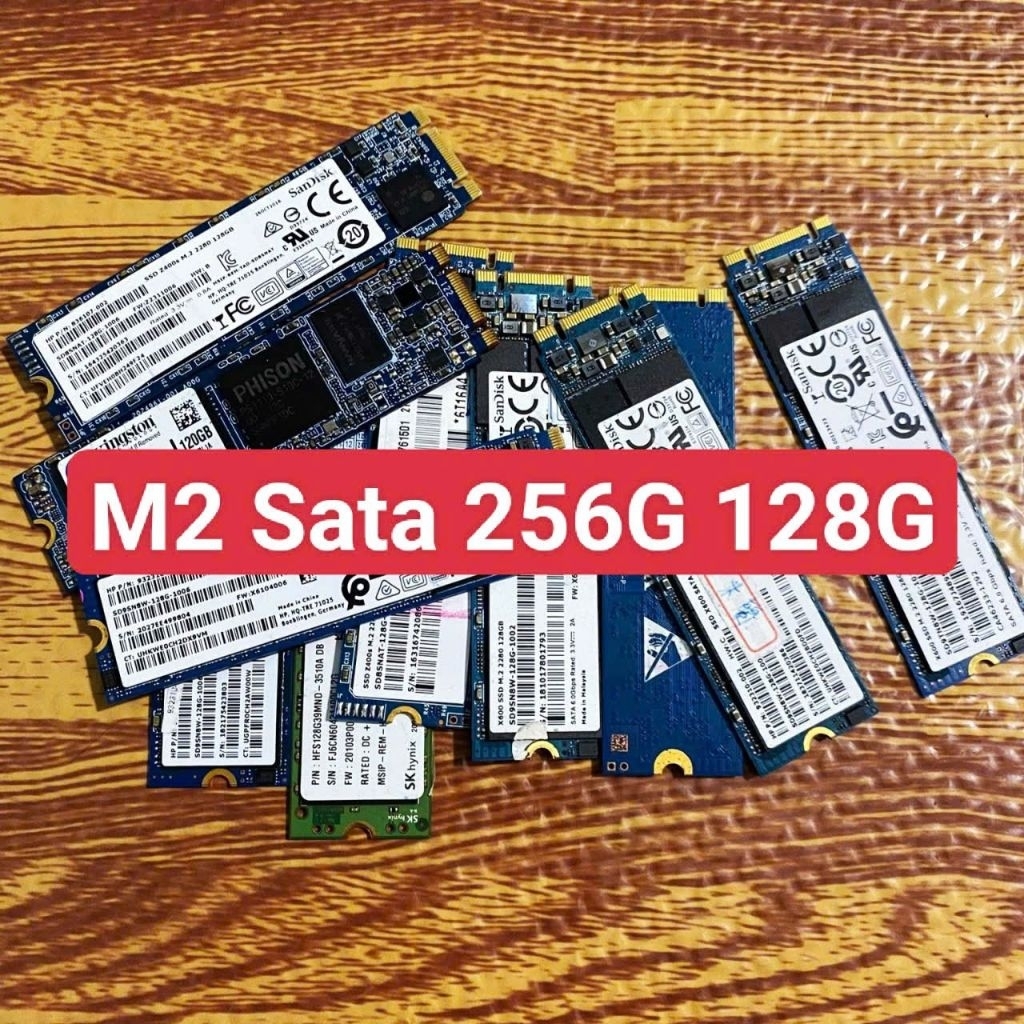 SSD M2 SATA 512 128 256G. ติดตั้งล่วงหน้า Win 10 Pro