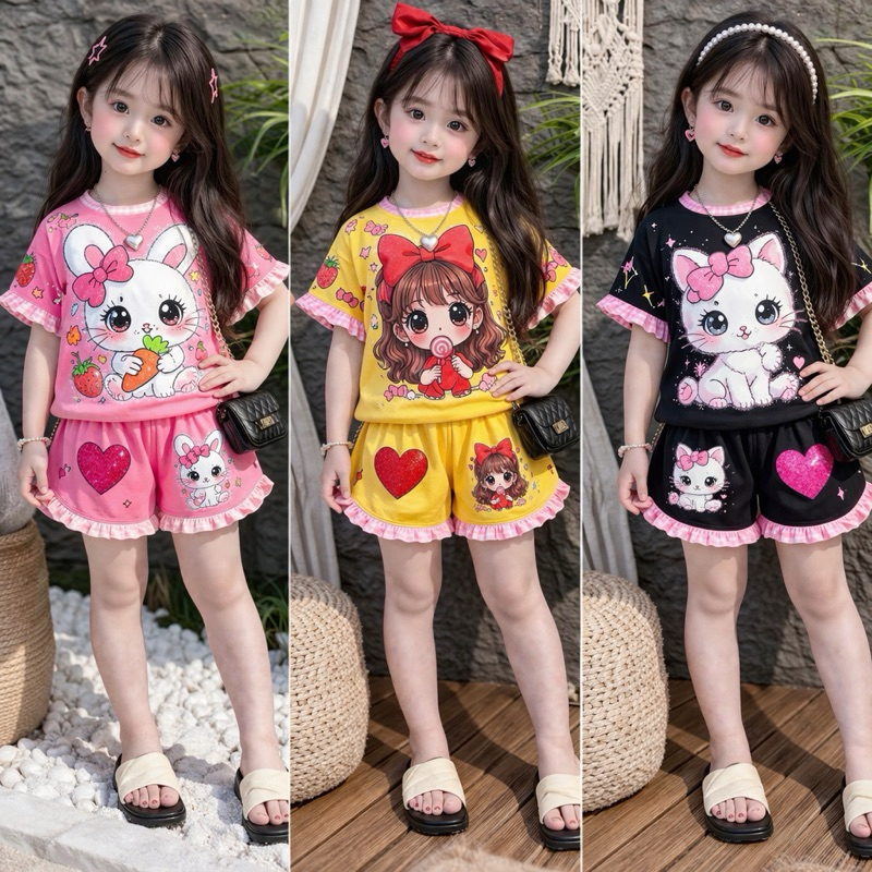 COMBO 3 GIRLS PIECE SET ขนาด 7-45kg