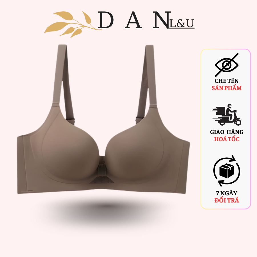 [ตะขอฟรี] Molded Breast Enhancement Bra หนา 2 ซม. เบาะเรียบนุ่ม Breathable DAN L&U 728