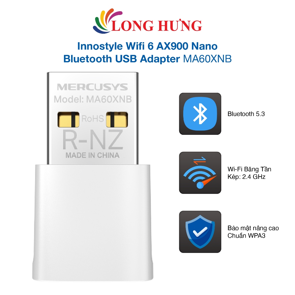 USB Wifi Innostyle Wifi 6 AX900 Nano Bluetooth USB Adapter MA60XNB - สินค้าแท้