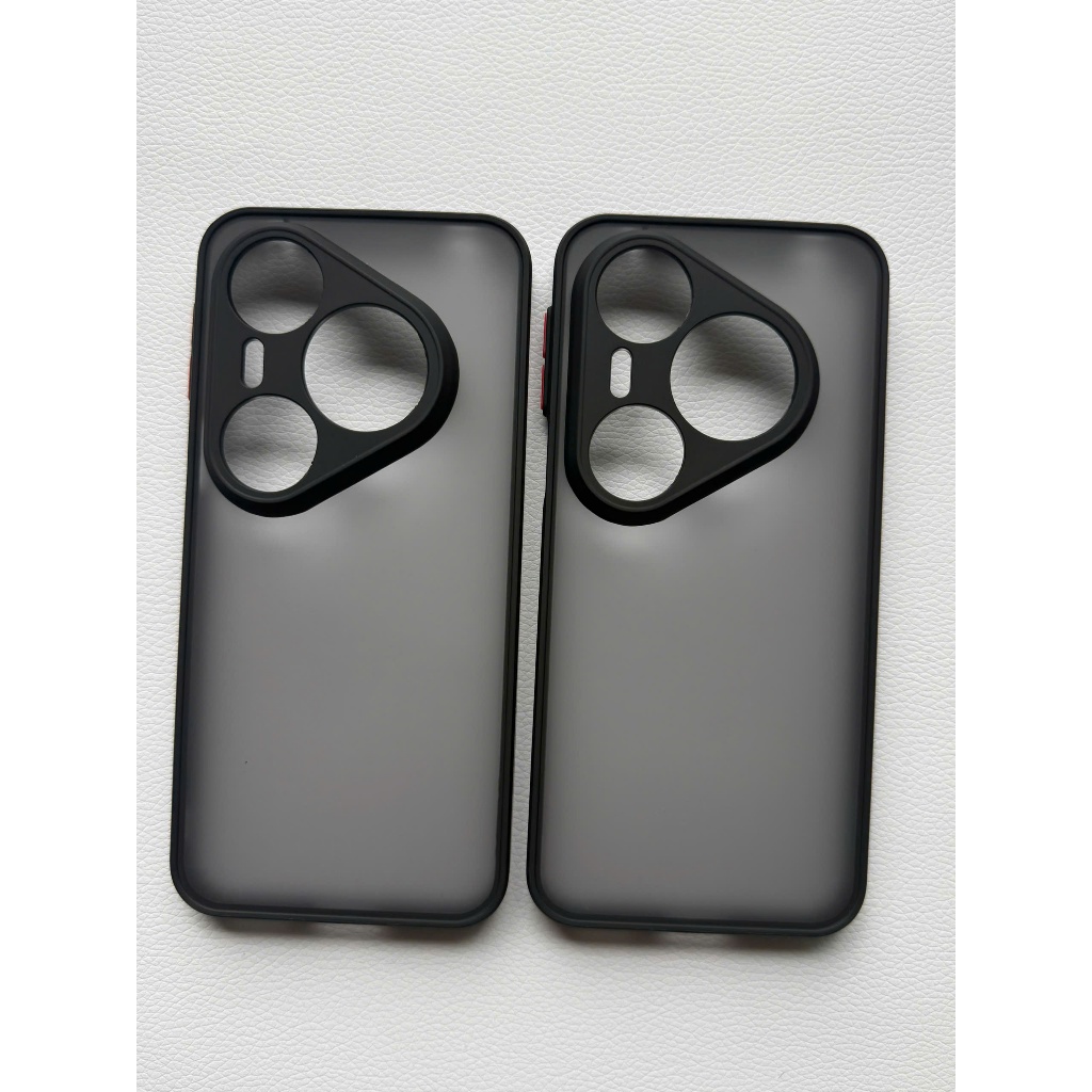 เคส Huawei Pura P80 Pro, P80 Ultra ขอบยืดหยุ่น (สีดํา)