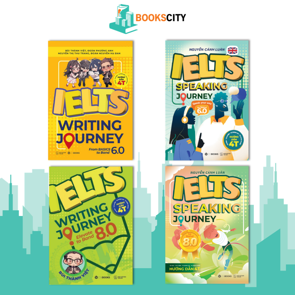 การเขียนและพูด IELTS JOURNEY ครบชุด: แผนที่การเรียนรู้ IELTS จากพื้นฐานถึง 8.0