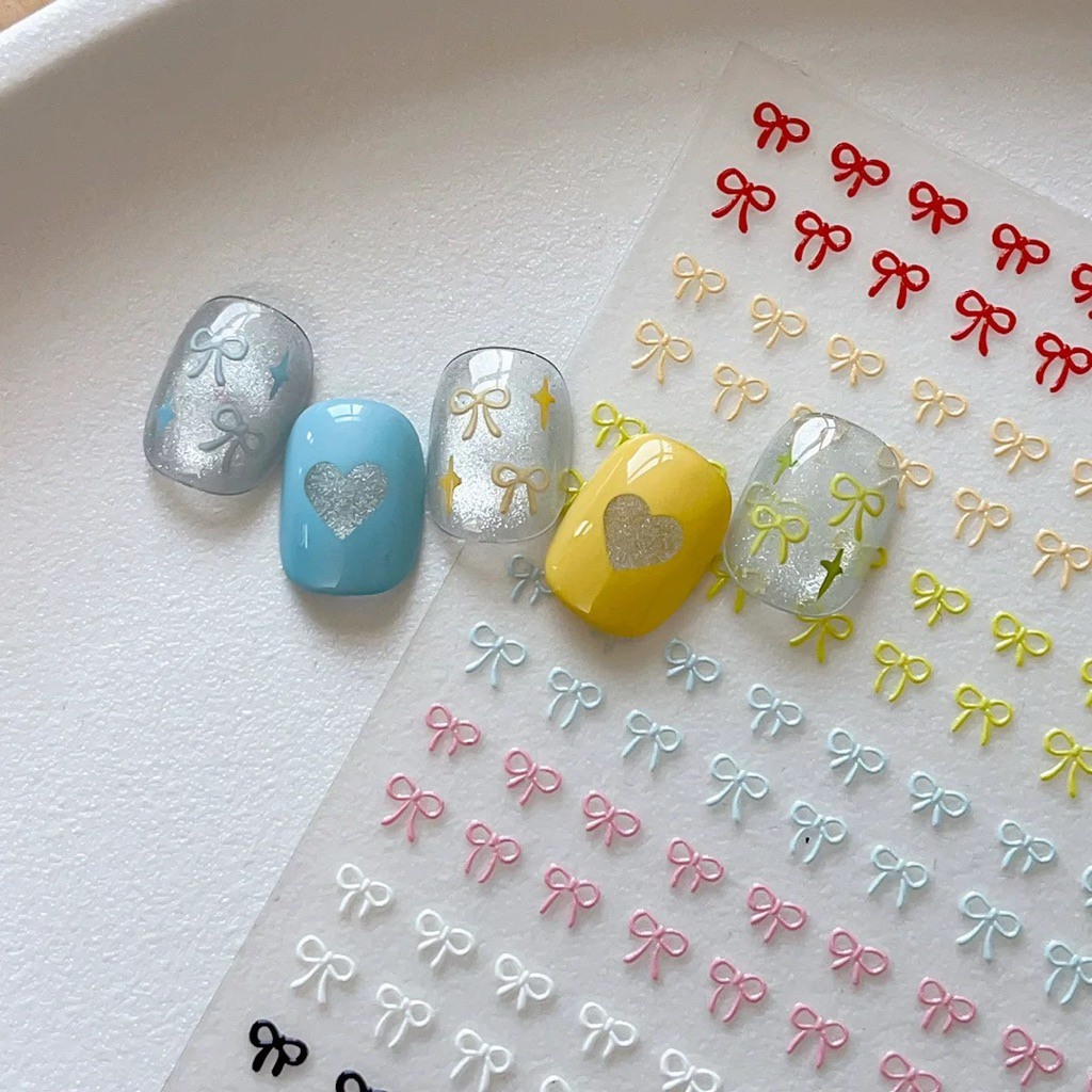 (YT 6004) MINI COLOR BOW 5D FLOATING STICKER