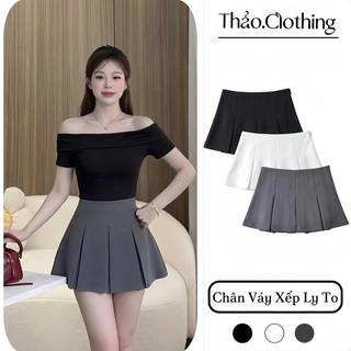 Chân Váy Nữ Xếp Ly To Chất Đẹp Có Quần Bảo Hộ  - Thảo.Clothing S024