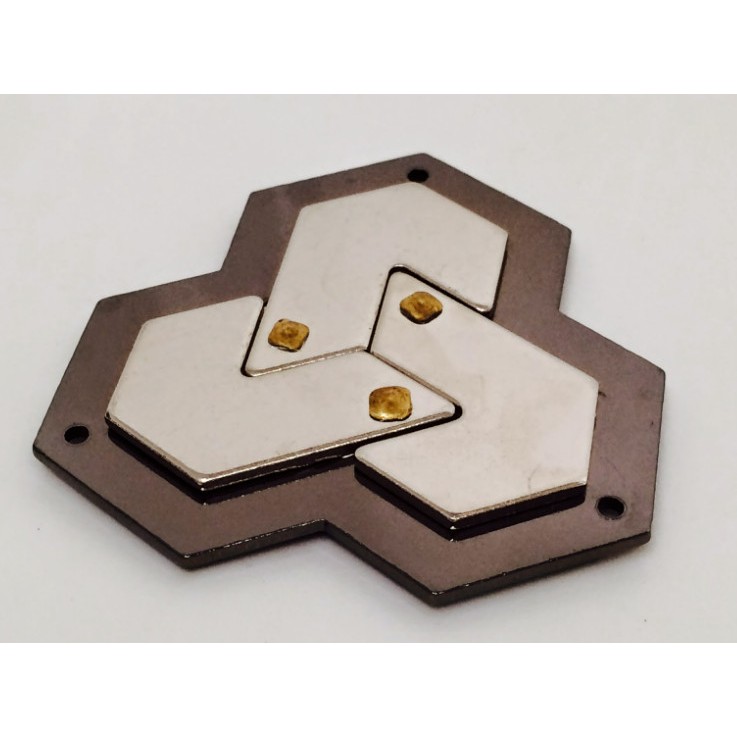 ITEM - ของเล่นทางปัญญา_halleture_ Cast Hexagon Puzzle_Brain hack_IQ Toys_Puzzle_Thinking