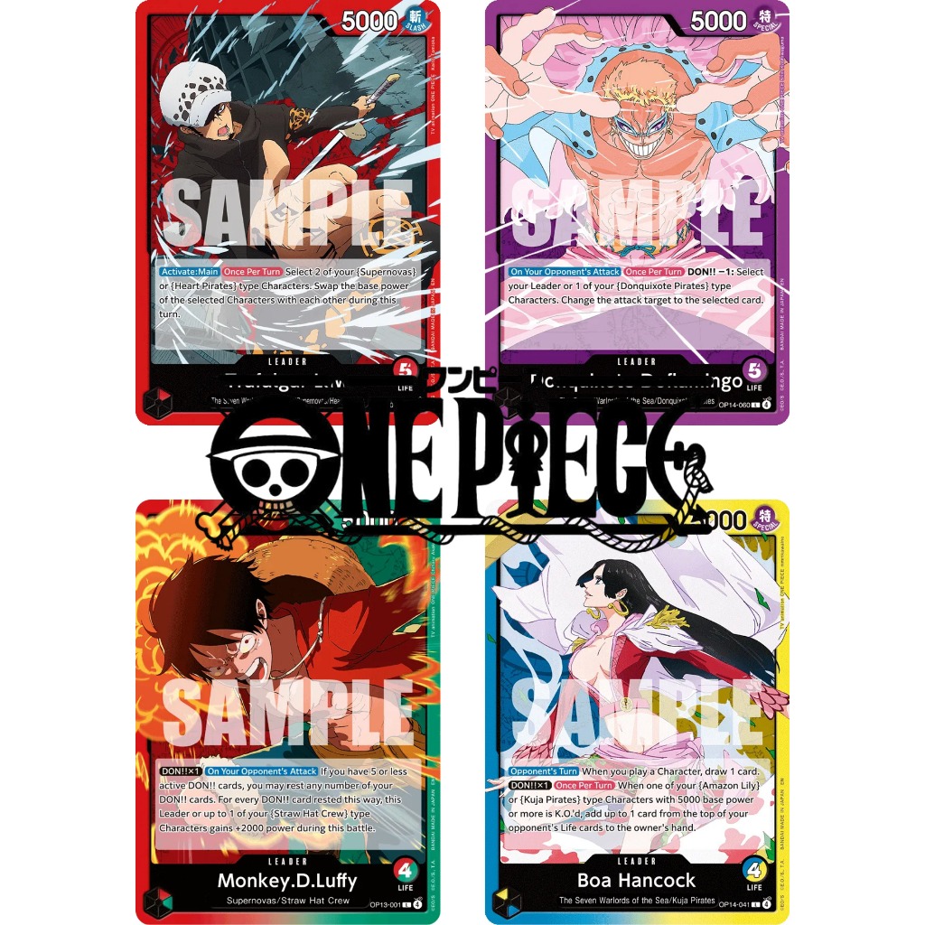 การ์ด LEADER ของแท้ bandai One Piece ENGLISH LEADER