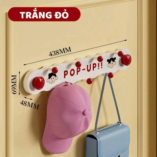 Móc Treo Đồ Dán Tường Siêu Dính Pop Up, Móc Cốc Màu Hút Chịu Lực Tốt Sử Dụng Trên Mọi Bề Mặt