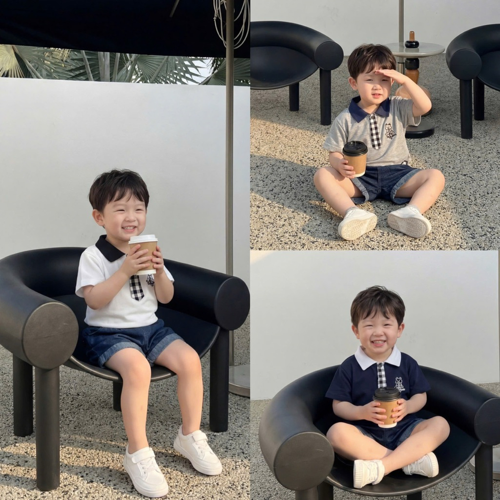[Tiny Baby Shop] ชุดเนคไทโปโล Bebukids