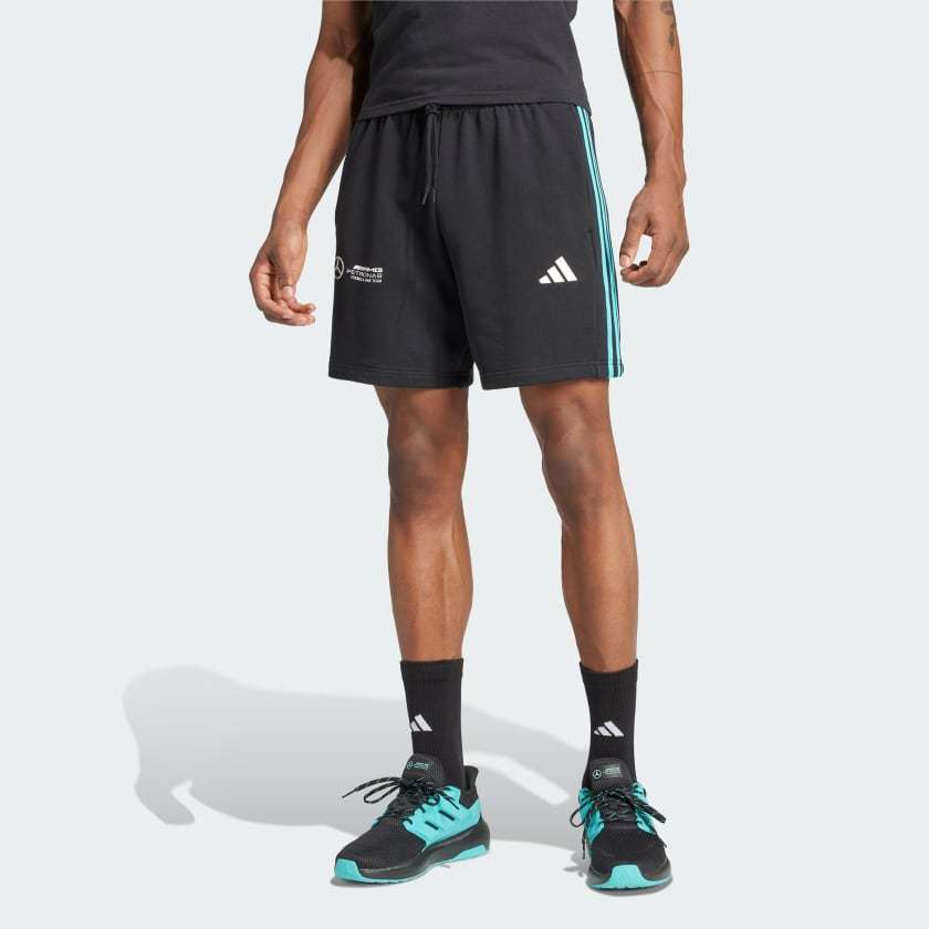 Adidas MERCEDES AMG Petronas Formula One Team Sports Shorts - สีดํา - JV5429
