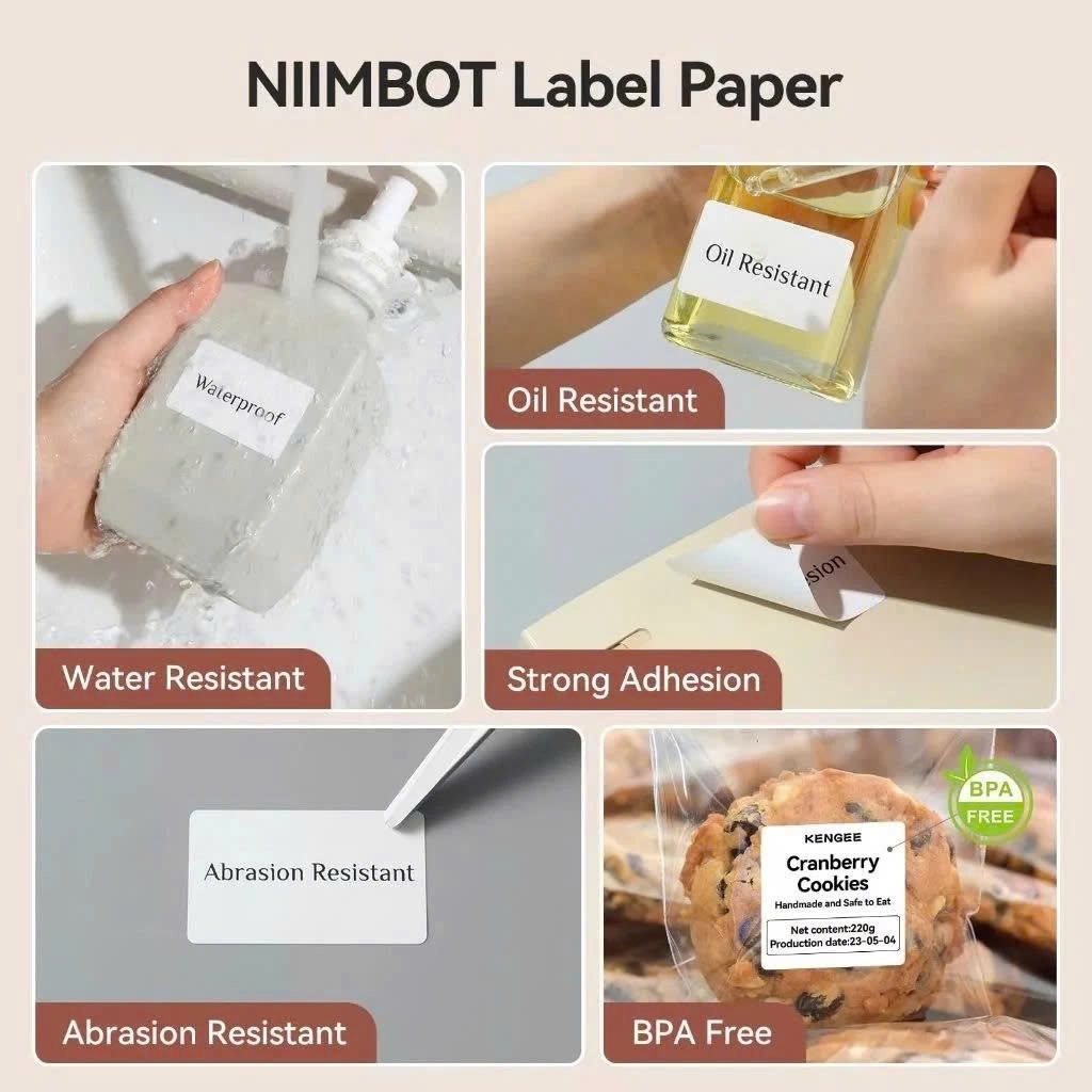 ฉลากพิมพ์ความร้อนสําหรับเครื่องพิมพ์ฉลาก NIIMBOT B21/B1/B3S/B31