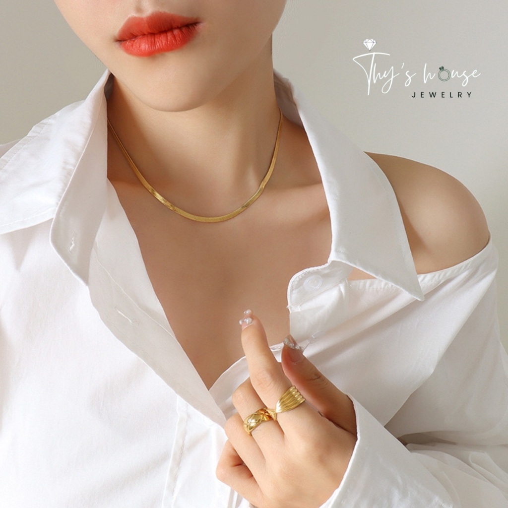สร้อยคอไทเทเนียมระดับพรีเมียม Luna Shine LMD3 [NO RUST]