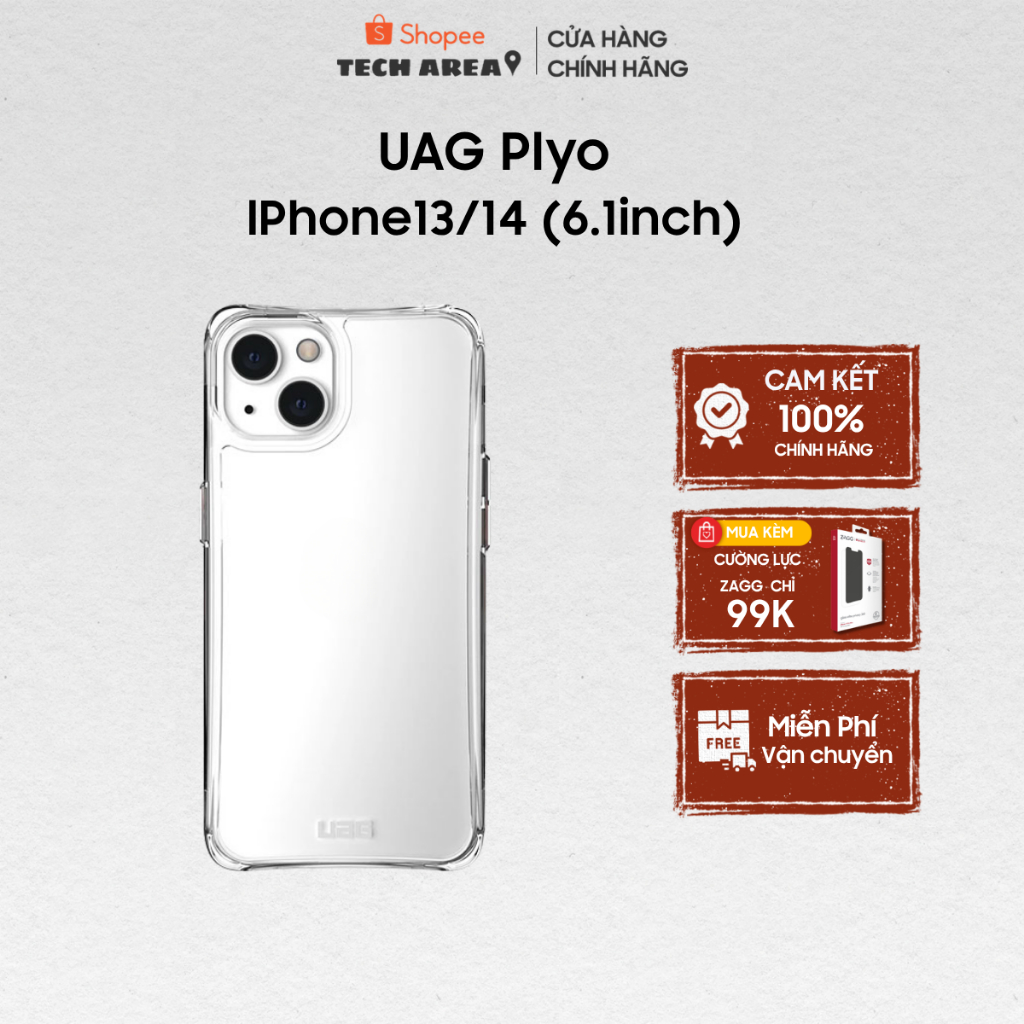 [GENUINE KING] UAG Plyo lPhone 13 และ 14 Case (6.1 นิ้ว)