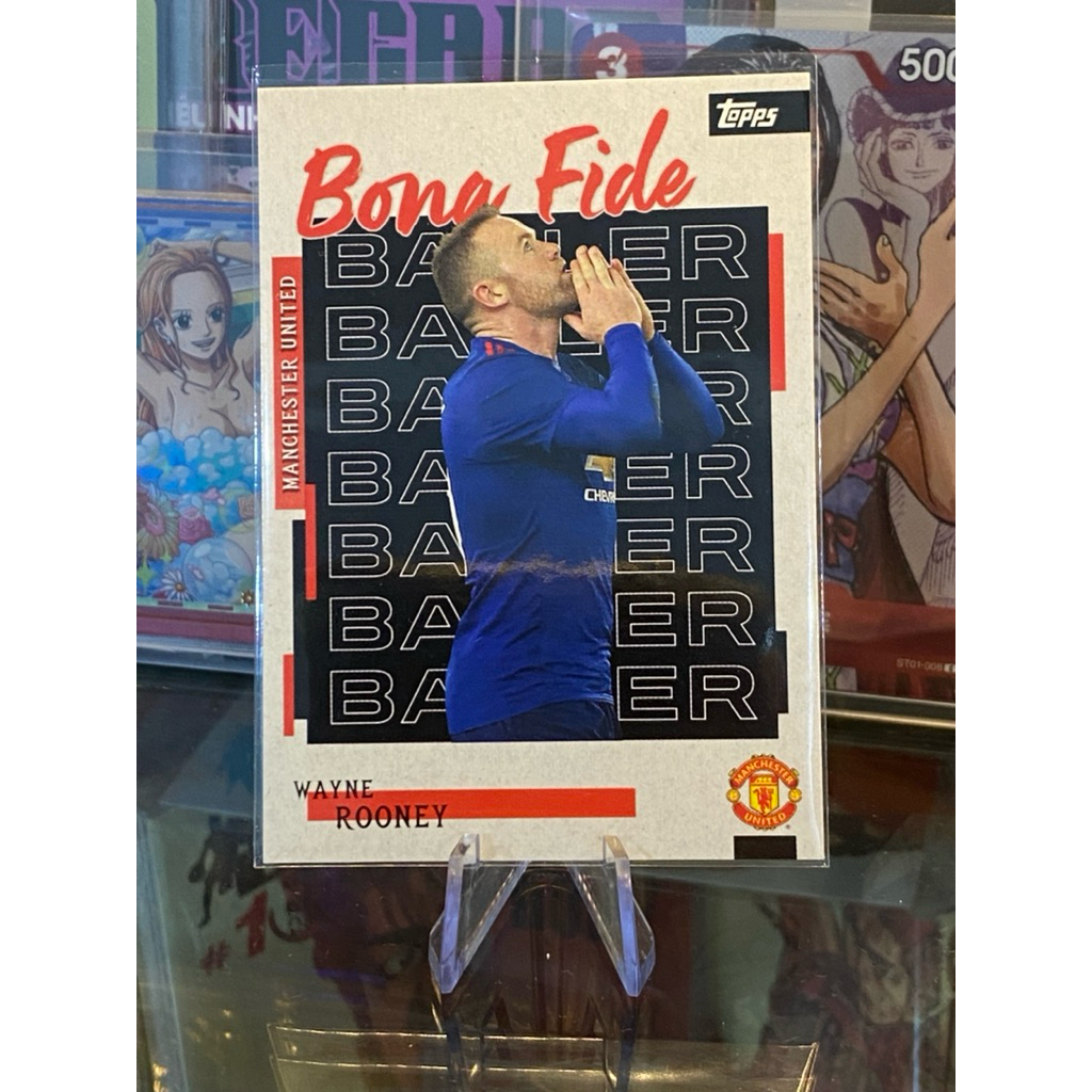 [MU SHIRT,RARE] WAYNE ROONEY Player Card Topps Manchester United Team Set 2025-26 Bona Fide Ballerin