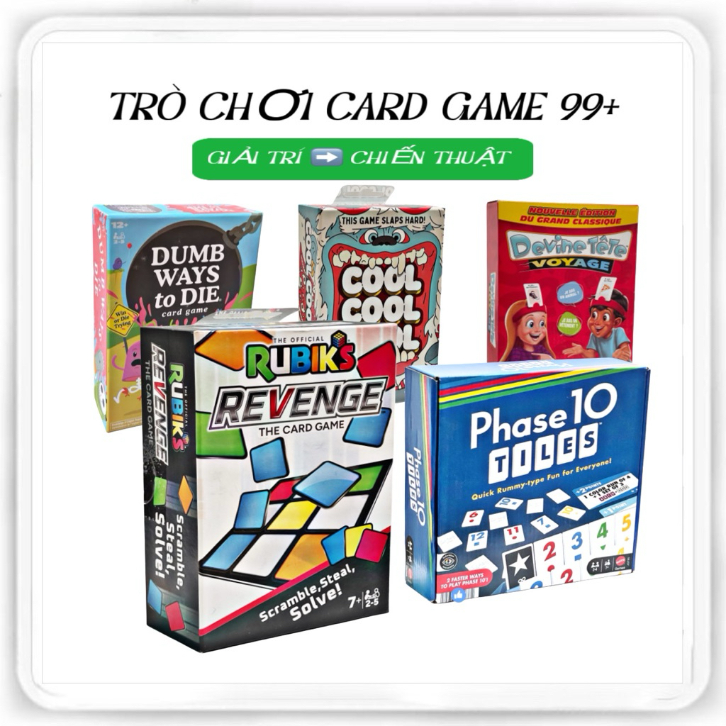 The Card Game คอลเลกชันเกมกระดานที่แตกต่างกัน 99+ ของ SPINMASTER