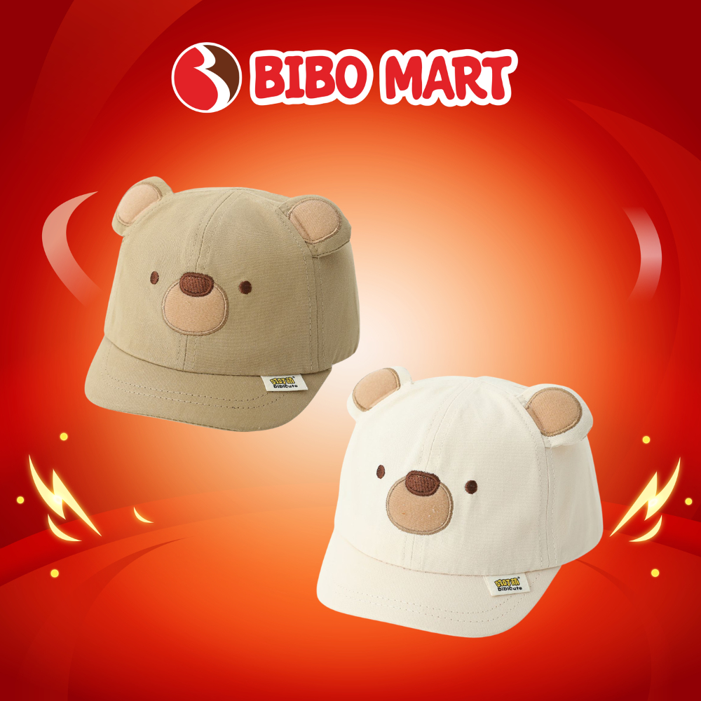 หมวกหมี 10412 สีเบจ/ครีม สําหรับเด็ก 1-3 ปี - บีบี มาร์ท