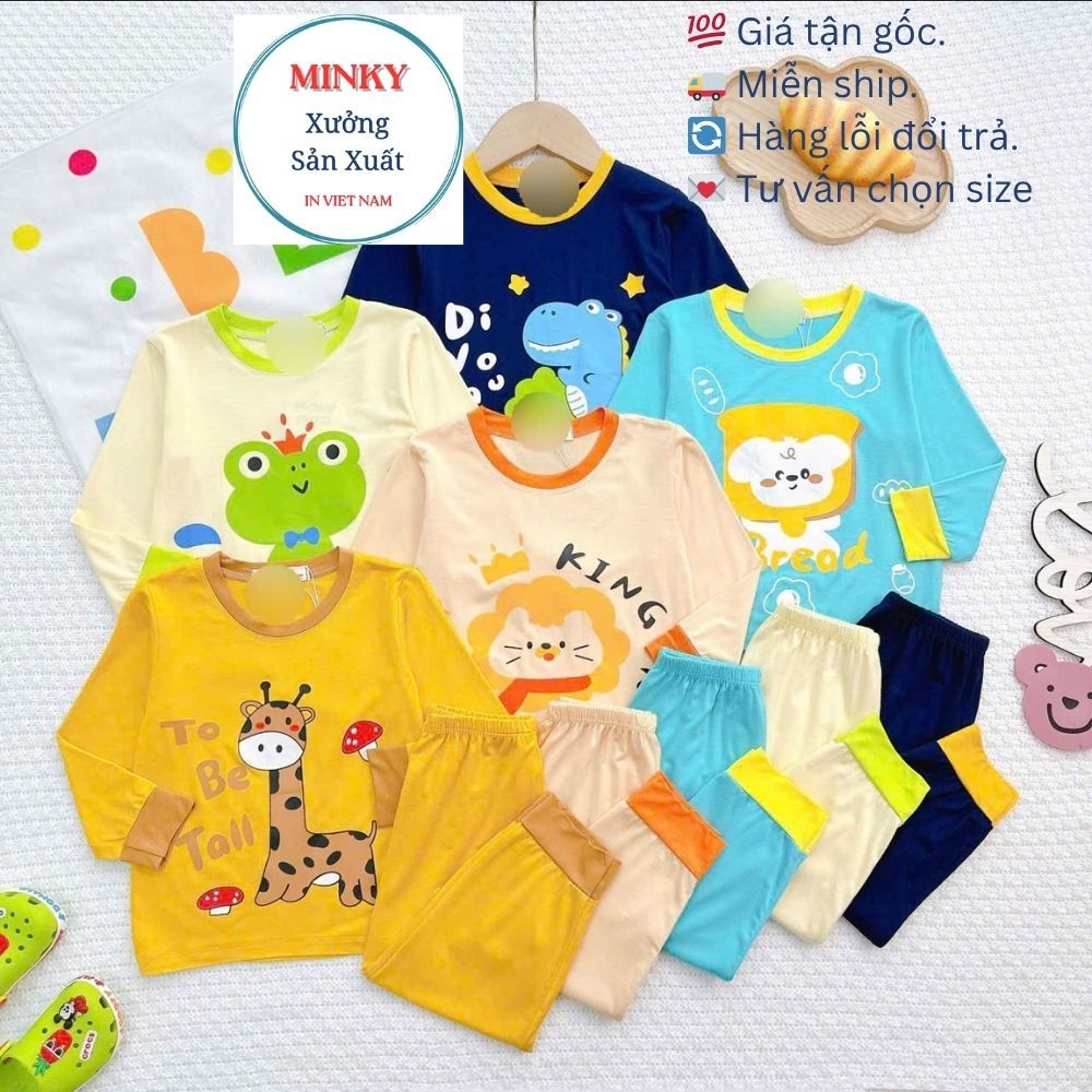 MINKY SHOP LDD67 FALL-ชุดเสื้อยืดแขนยาวฤดูหนาวสําหรับเด็กชายและเด็กหญิง LOAI.1