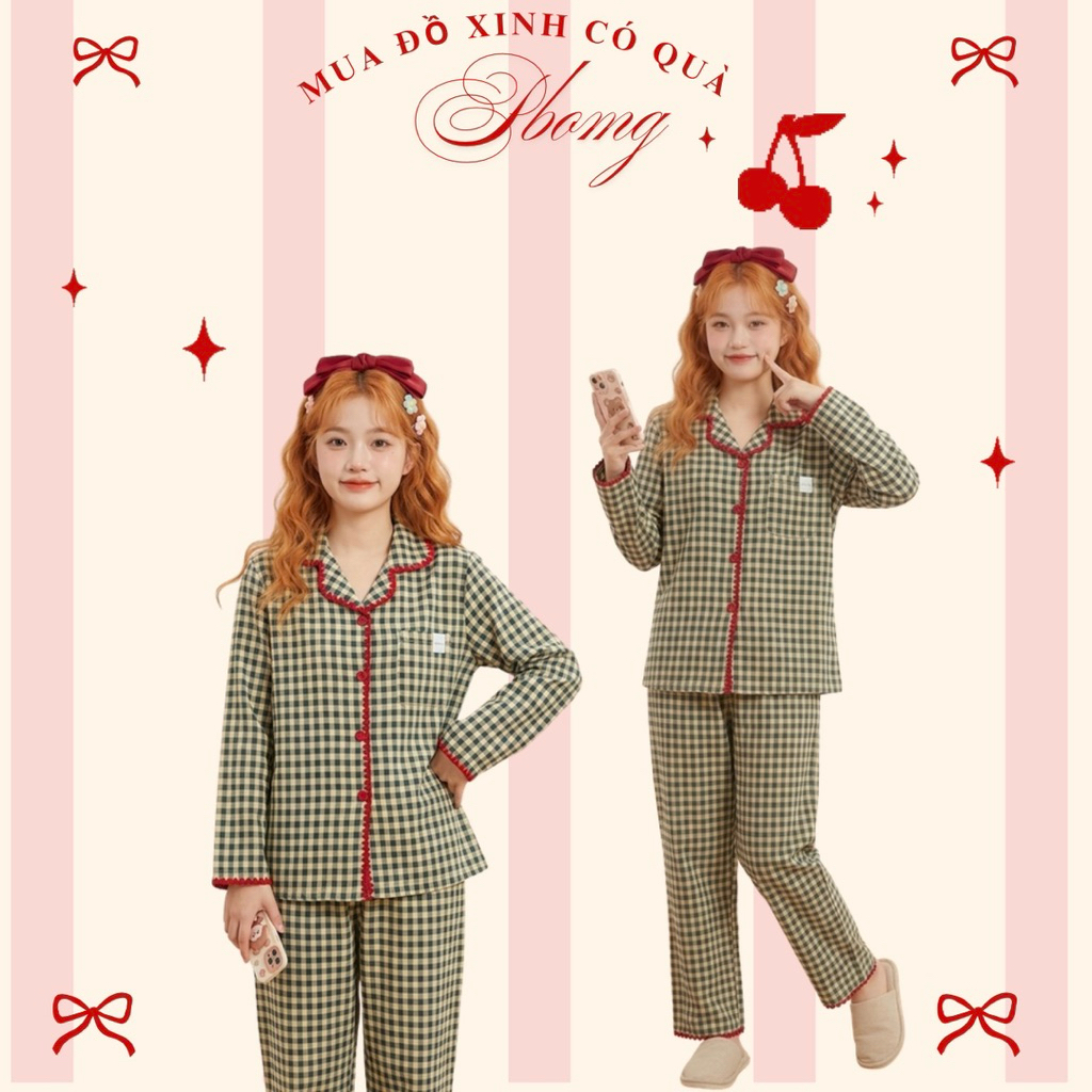 Homewear Homewear Homewear พีบง | ชุดทองหวายนุ่มพร้อมขอบปักน่ารักสําหรับใส่ในบ้านที่สะดวกสบายในรูปแบ